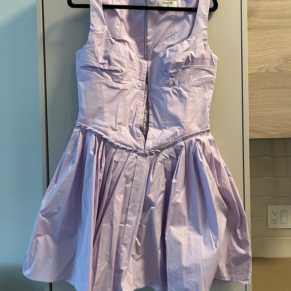 House of CB Cupid Orchid Pleated Mini Dress - Picture 3 of 7